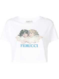 Fiorucci укороченная футболка с принтом