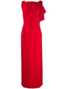 Emporio Armani длинное платье с V-образным вырезом на спине