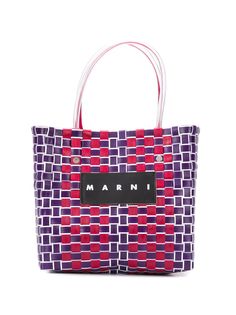 Marni Market плетеная сумка-тоут с открытым верхом