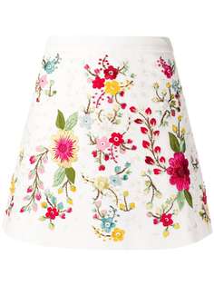 Wandering юбка с завышенной талией и цветочной вышивкой