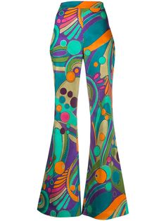 Alberta Ferretti брюки прямого кроя с принтом пейсли