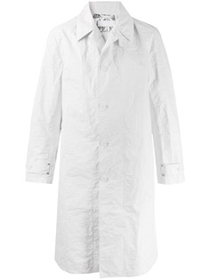 Helmut Lang пальто с капюшоном и жатым эффектом
