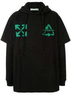 Off-White футболка с длинными рукавами и логотипом