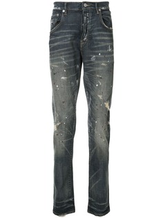 Purple Brand зауженные джинсы средней посадки