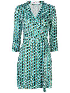 DVF Diane von Furstenberg платье с запахом и цветочным принтом