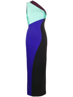 Fausto Puglisi длинное приталенное платье асимметричного кроя