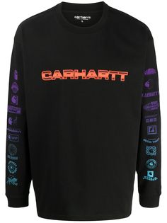 Carhartt WIP футболка Local Sound с длинными рукавами