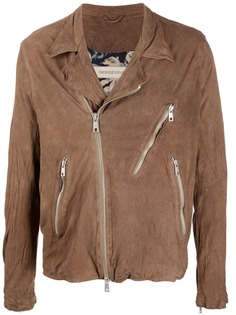 Giorgio Brato куртка с карманами на молнии и жатым эффектом