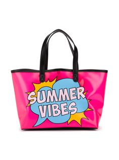 Mc2 Saint Barth Kids пляжная сумка Summer Vibes с принтом