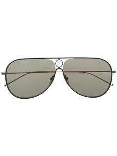 Thom Browne Eyewear солнцезащитные очки-авиаторы TBS115