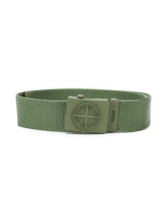 Stone Island Junior ремень с пряжкой-логотипом в стиле милитари