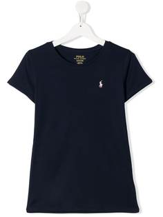 Ralph Lauren Kids футболка с вышитым логотипом