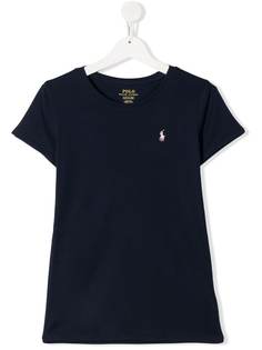 Ralph Lauren Kids футболка с вышитым логотипом