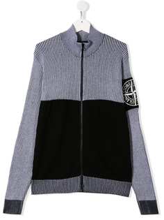 Stone Island Junior кардиган в рубчик