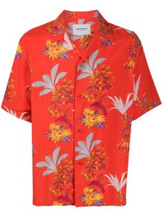 Carhartt WIP рубашка с короткими рукавами и цветочным принтом