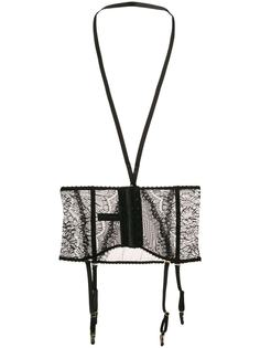 Maison Close кружевной пояс для чулков с портупеей
