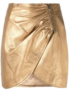 Olympiah юбка Sauge с драпировкой и эффектом металлик
