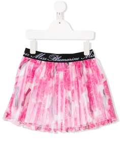 Miss Blumarine сетчатая юбка с плиссировкой