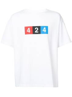 424 футболка с принтом 424