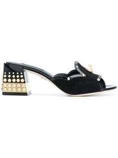 Dolce & Gabbana мюли с отделкой из искусственного жемчуга