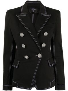 Balmain двубортный блейзер