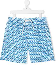 Mc2 Saint Barth Kids плавки-шорты с принтом и кулиской