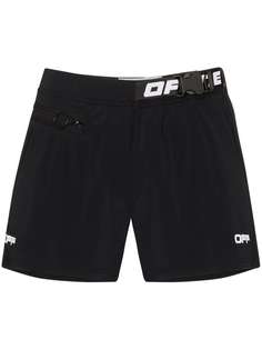 Off-White спортивные шорты для бега