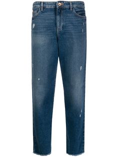 Emporio Armani джинсы прямого кроя с эффектом потертости