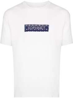 SOPHNET. футболка с нашивкой-логотипом