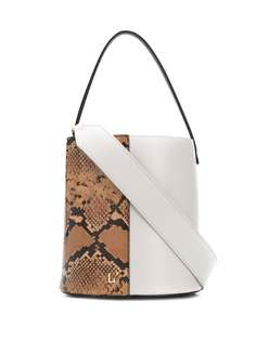 LAutre Chose сумка-ведро с контрастной вставкой и змеиным принтом