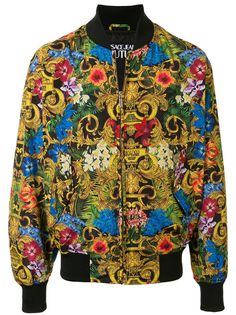 Versace Jeans Couture куртка-бомбер с цветочным узором Baroque
