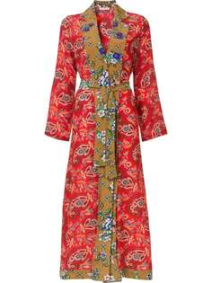 Anjuna платье-кимоно с принтом