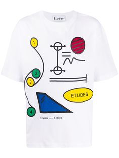 Etudes футболка с абстрактным принтом