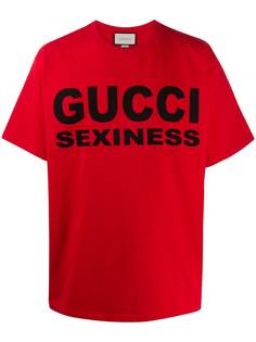 Gucci футболка с принтом Gucci Sexiness