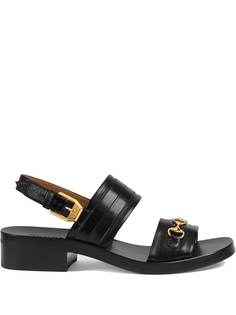 Gucci сандалии с пряжкой Interlocking G Horsebit