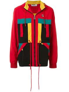 Fila куртка в стиле колор-блок с капюшоном