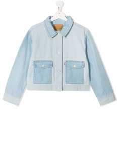 Levis Kids джинсовая куртка с контрастными вставками