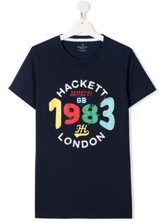 Hackett Kids футболка с принтом 1983