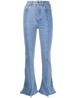 Y/Project расклешенные джинсы с завышенной талией