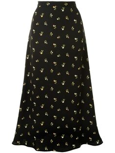 Reformation юбка миди Bea с цветочным принтом