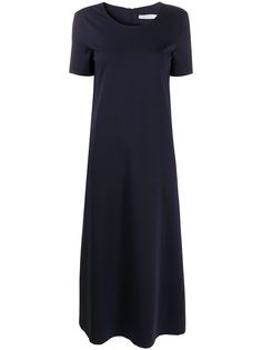Harris Wharf London расклешенное платье миди с короткими рукавами