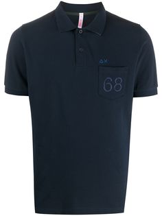 Sun 68 рубашка поло с логотипом