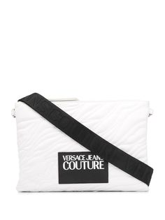 Versace Jeans Couture стеганый клатч с логотипом