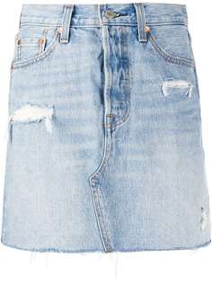 Levis короткая джинсовая юбка