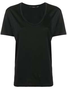 J Brand футболка с вырезом-ковш и короткими рукавами