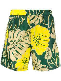 Moncler плавки-шорты с цветочным принтом
