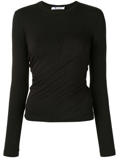 T By Alexander Wang топ с длинными рукавами