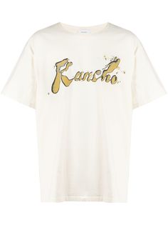 Rhude футболка с графичным принтом