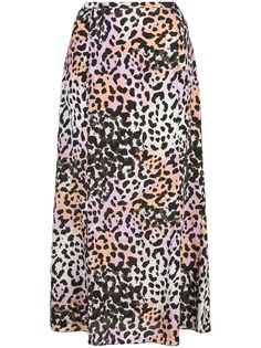 Veronica Beard юбка с леопардовым принтом