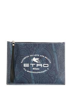 Etro клатч с логотипом